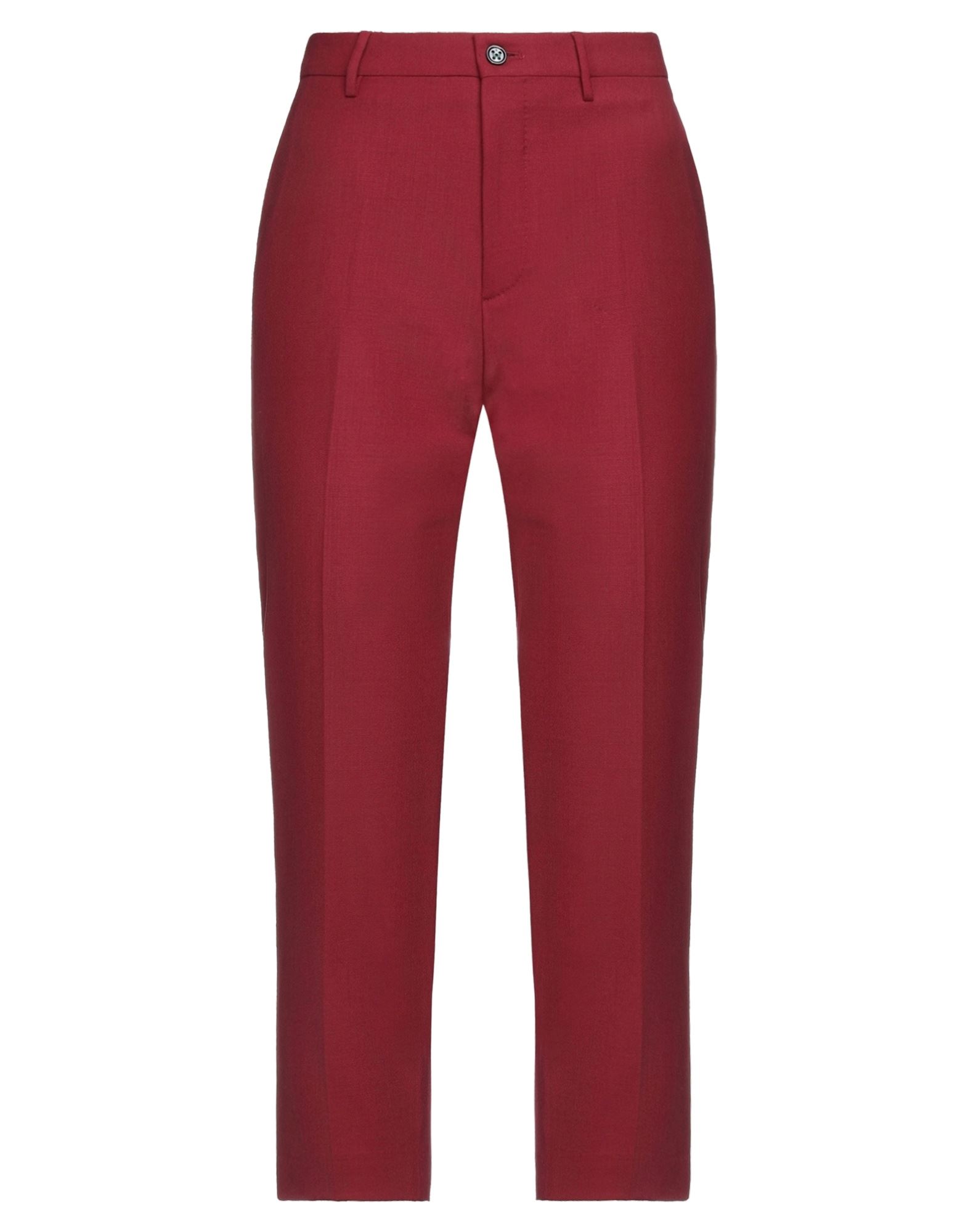 Shop Berwich Woman Pants Brick Red Size 4 Polyester, Virgin Wool, Elastane