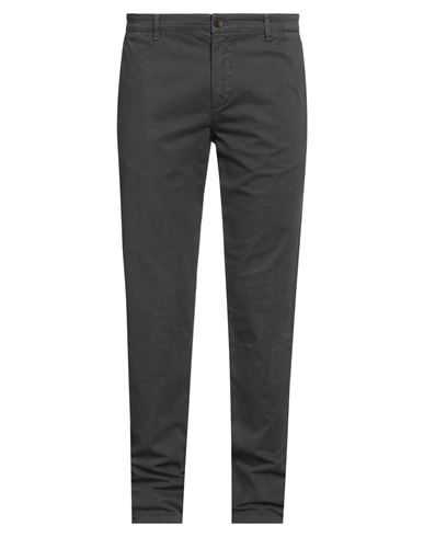Shop Brooksfield Man Pants Lead Size 40 Cotton, Elastane In Grey