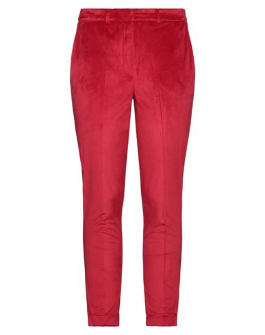 Hanita Woman Pants Red Size 6 Polyester, Elastane