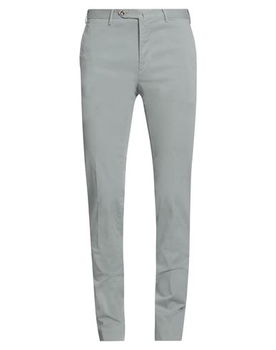 Shop Pt Torino Man Pants Light Grey Size 44 Cotton, Elastane
