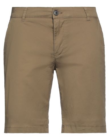 Selected Homme Man Shorts & Bermuda Shorts Military Green Size S Organic Cotton, Elastane