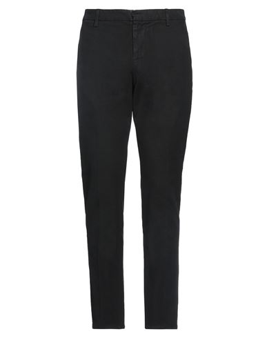 DONDUP DONDUP MAN PANTS BLACK SIZE 35 COTTON, ELASTANE