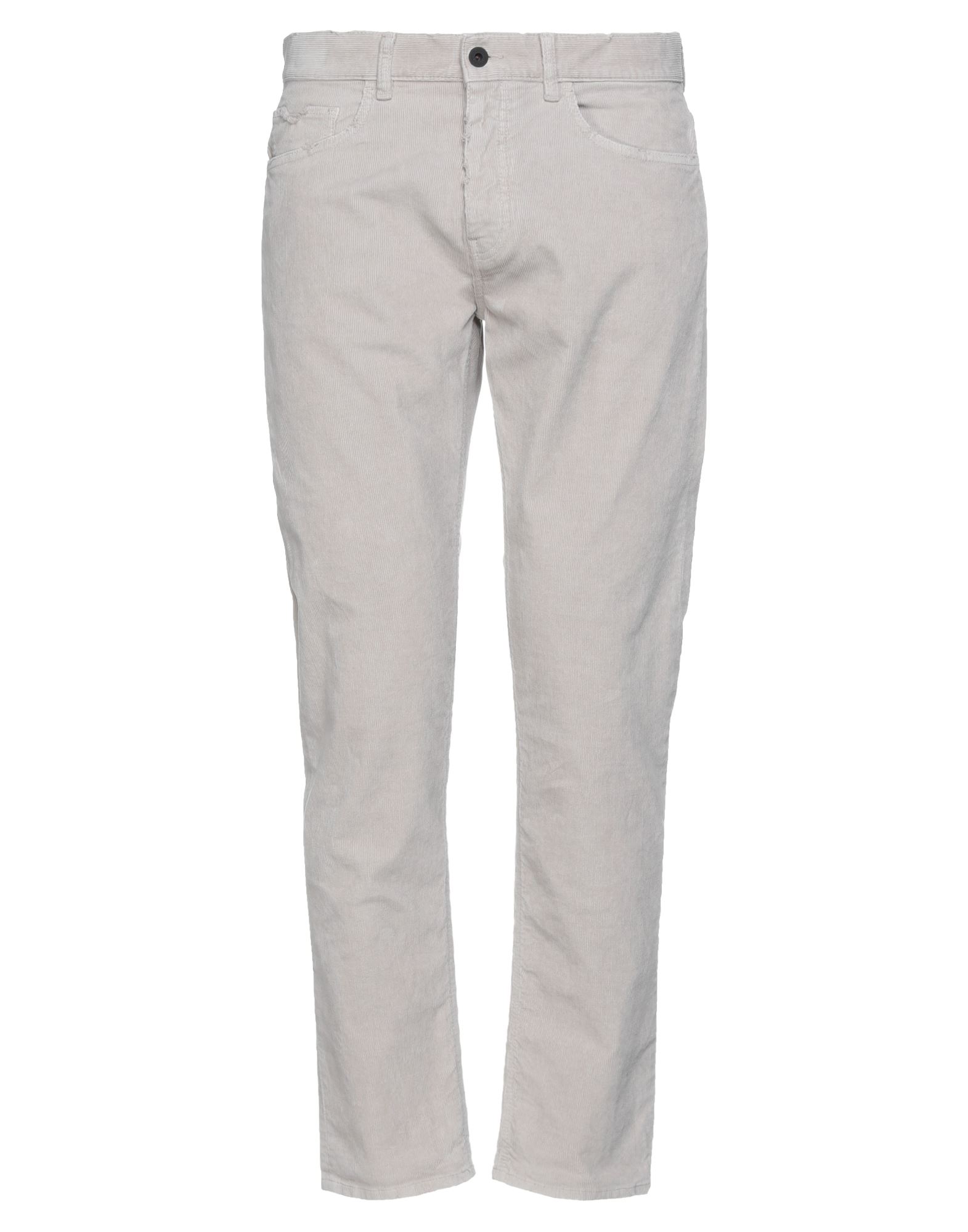 Shop Pence Man Pants Light Grey Size 30 Cotton, Elastane