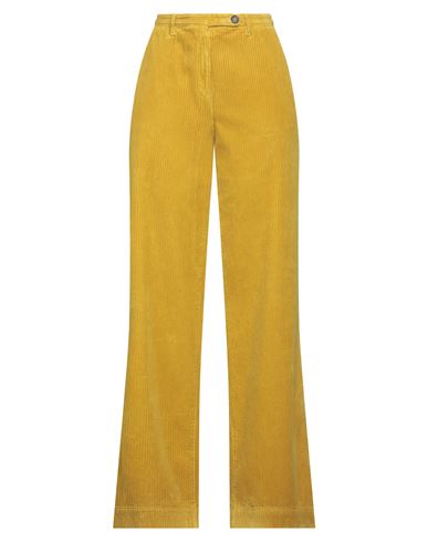 Massimo Alba Woman Pants Mustard Size 4 Cotton In Yellow