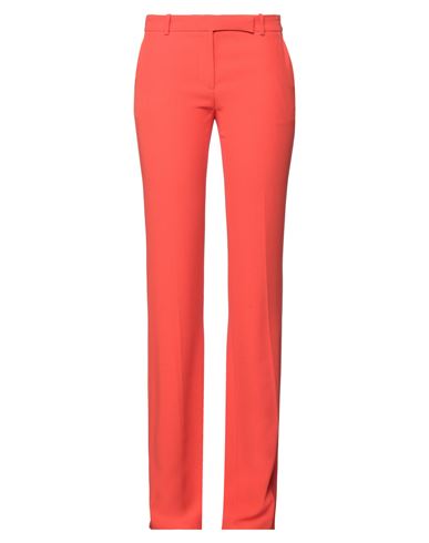 Alexander Mcqueen Woman Pants Tomato Red Size 4 Viscose, Acetate