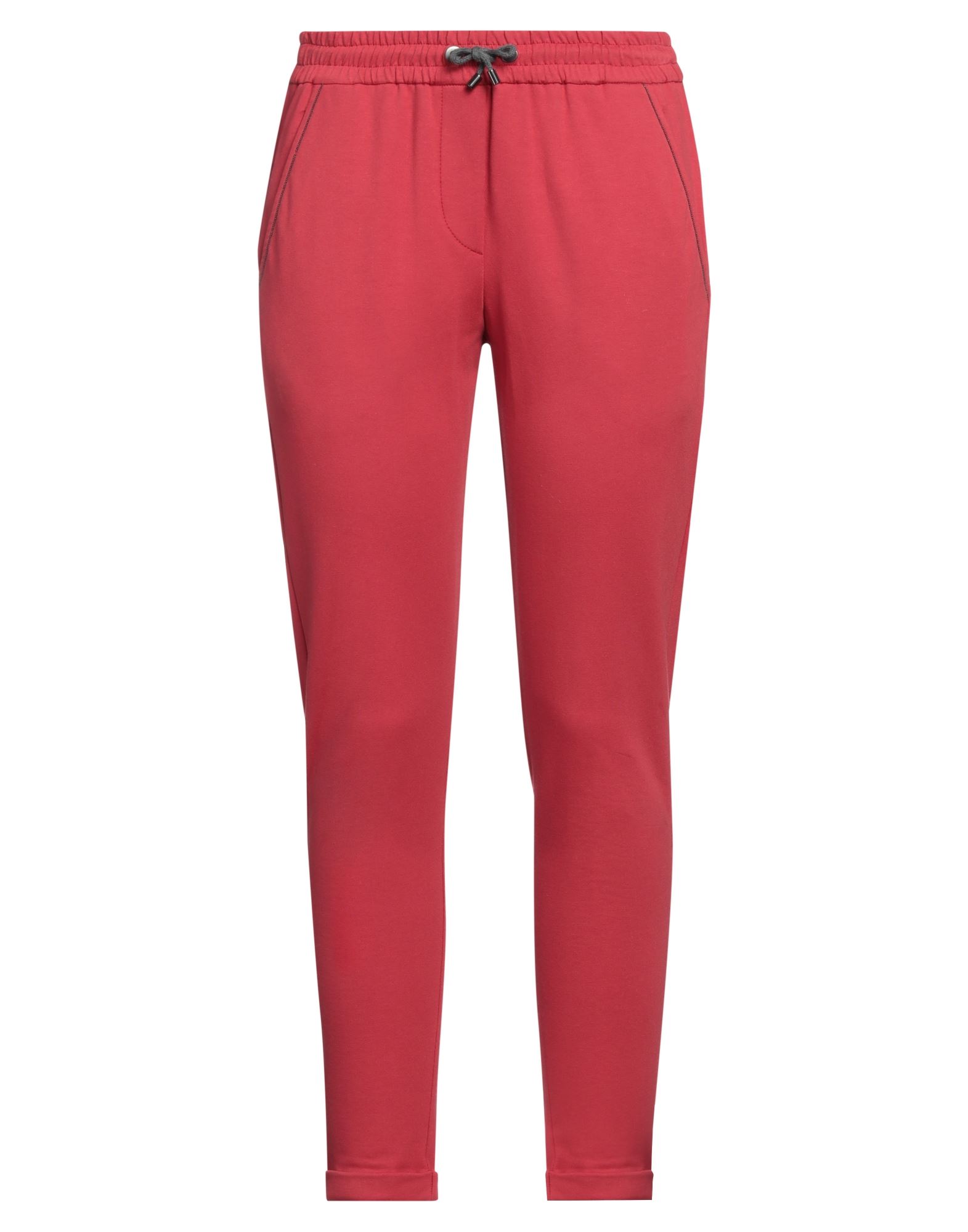 Brunello Cucinelli Cropped Pants In Red