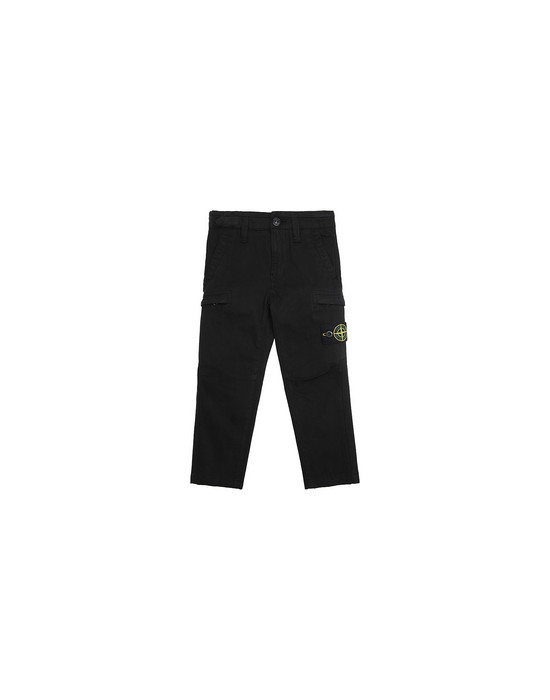 STONE ISLAND JUNIOR 30814 Trousers Man Black