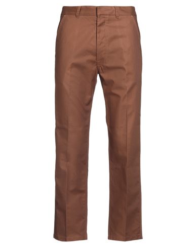 Shop Ami Alexandre Mattiussi Man Pants Brown Size L Cotton