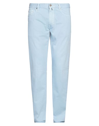 Incotex Man Jeans Light Blue Size 33 Cotton, Elastane