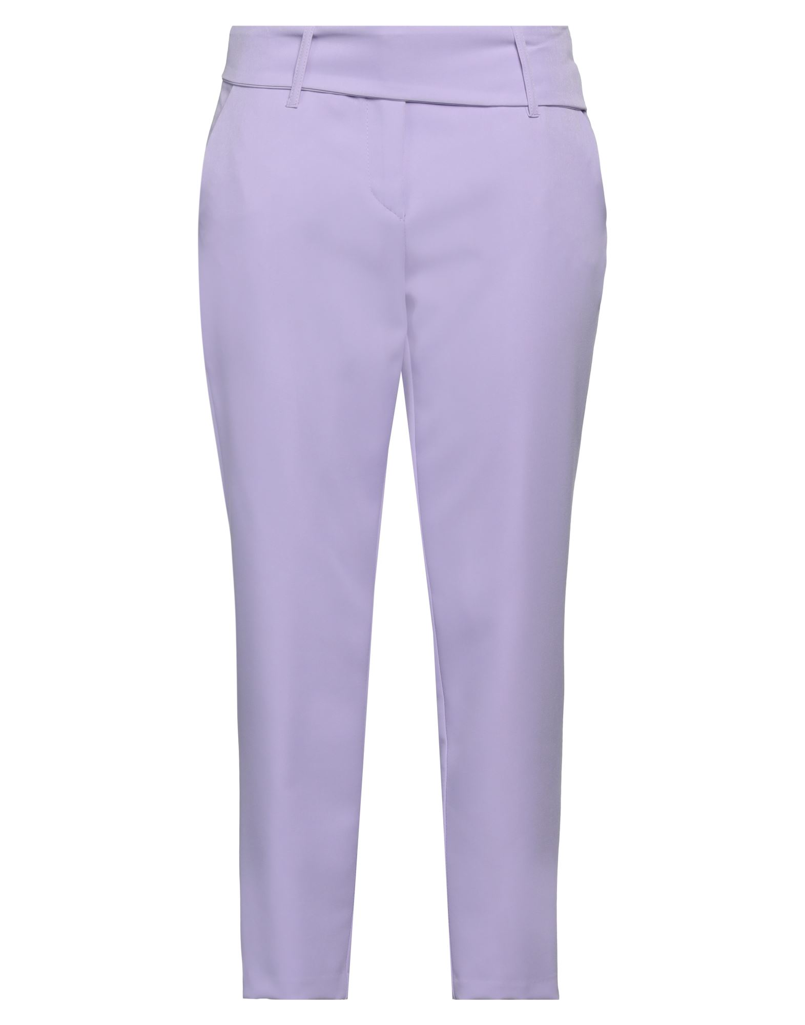 Shop Twenty Easy By Kaos Woman Pants Lilac Size 6 Polyester, Elastane In Purple