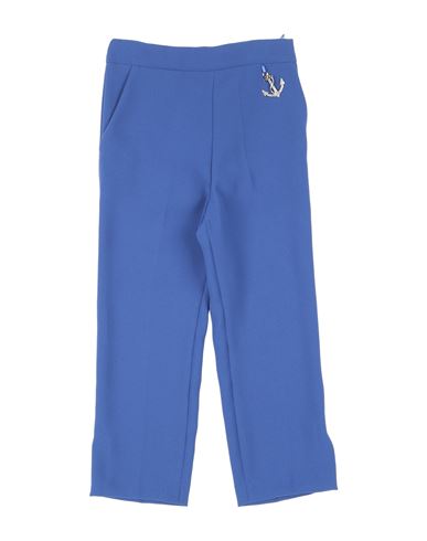Elisabetta Franchi Babies'  Toddler Girl Pants Bright Blue Size 4 Polyester