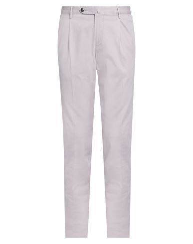 Pt Torino Man Pants White Size 34 Cotton, Elastane In Purple