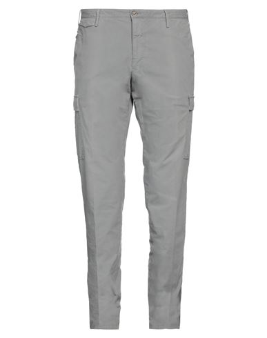 Pt Torino Man Pants Grey Size 36 Cotton, Elastane