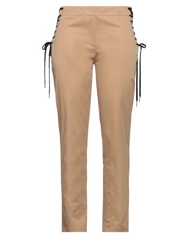 Moschino Woman Pants Sand Size 6 Cotton In Beige