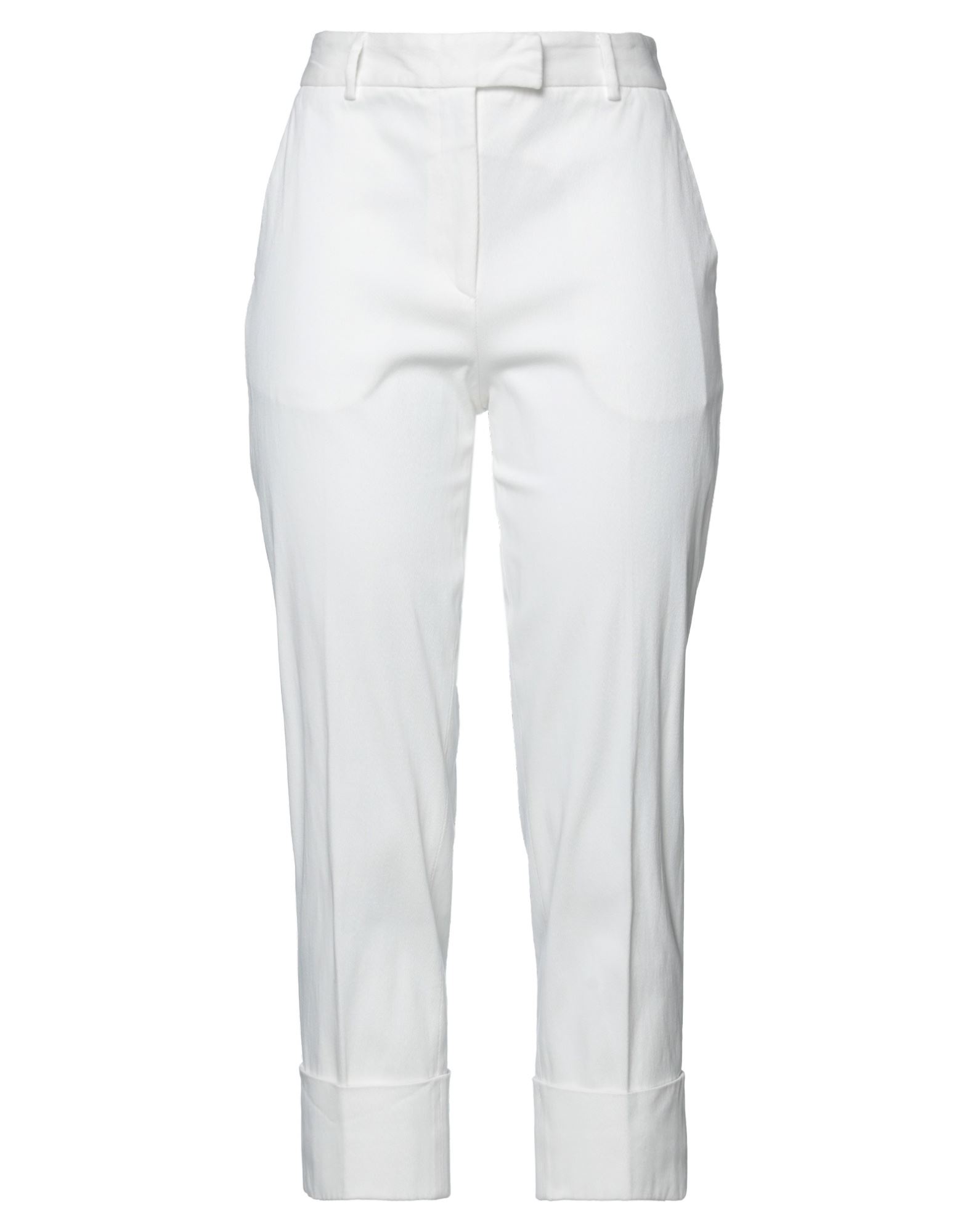 Shop Antonelli Woman Pants White Size 6 Cotton, Elastane