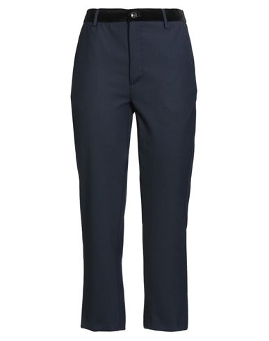 TRUE TRADITION TRUE TRADITION WOMAN PANTS NAVY SIZE 8 POLYESTER, VIRGIN WOOL, ELASTANE 