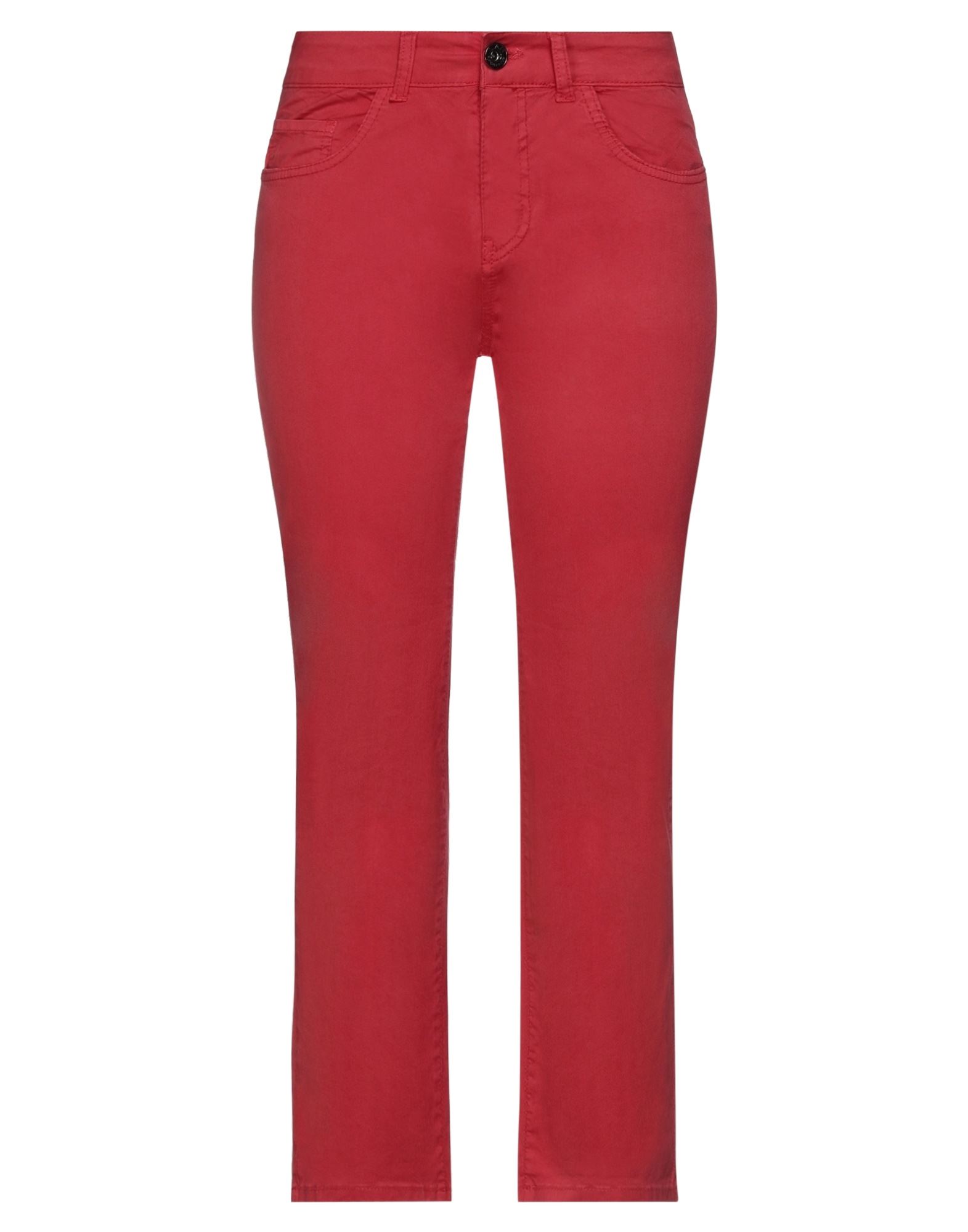 Shop Lab Anna Rachele Woman Pants Red Size 8 Cotton, Elastane