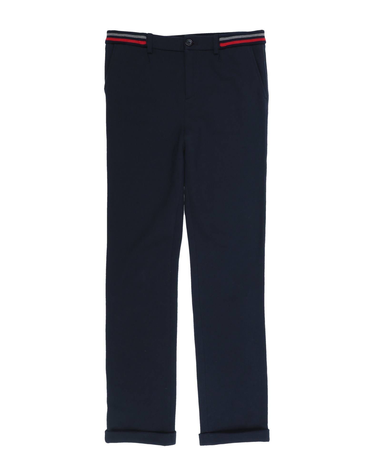 Shop Dolce & Gabbana Toddler Boy Pants Midnight Blue Size 7 Cotton, Elastane In Dark Blue