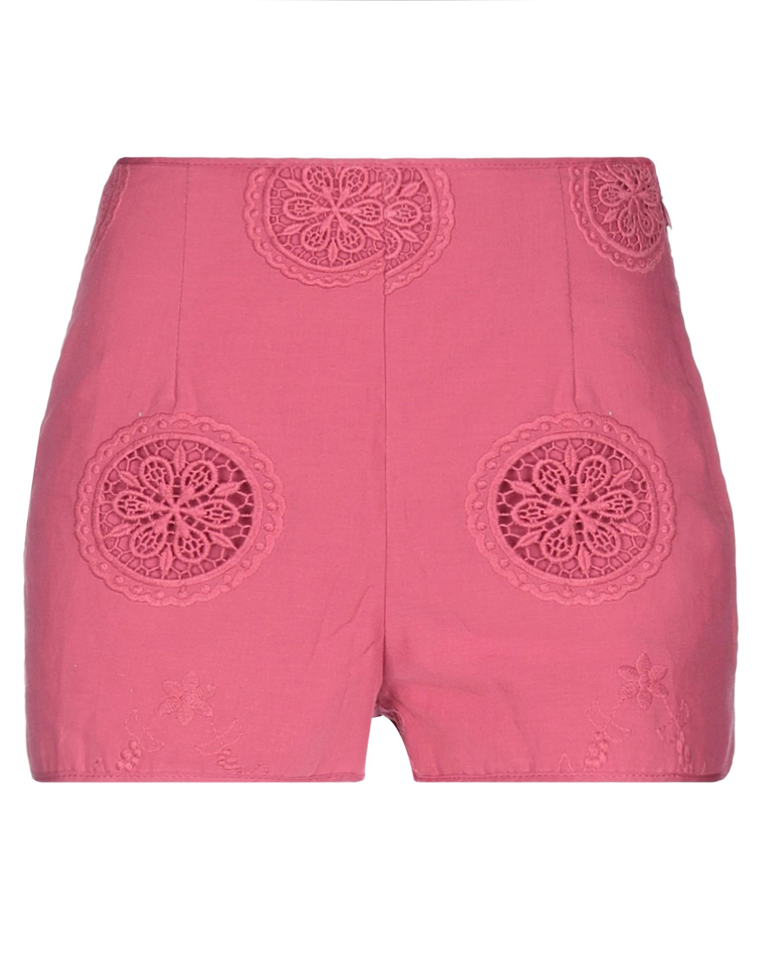 Shop Charo Ruiz Ibiza Woman Shorts & Bermuda Shorts Fuchsia Size S Cotton In Pink