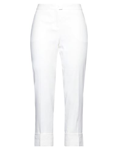 Fabiana Filippi Woman Pants White Size 2 Linen, Cotton, Elastane