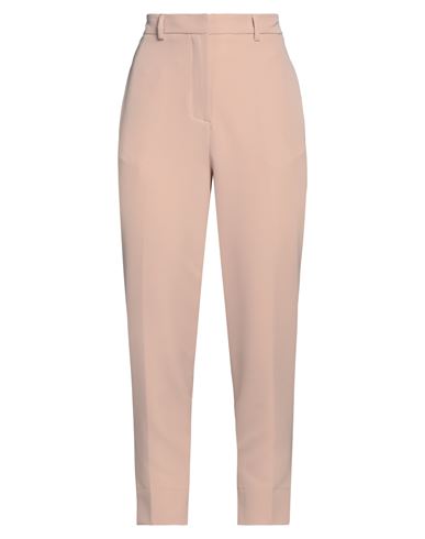Solotre Woman Pants Camel Size 10 Polyester, Viscose, Elastane In Pink