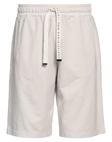 Daniele Fiesoli Man Shorts & Bermuda Shorts Beige Size Xl Organic Cotton, Elastane In Grey
