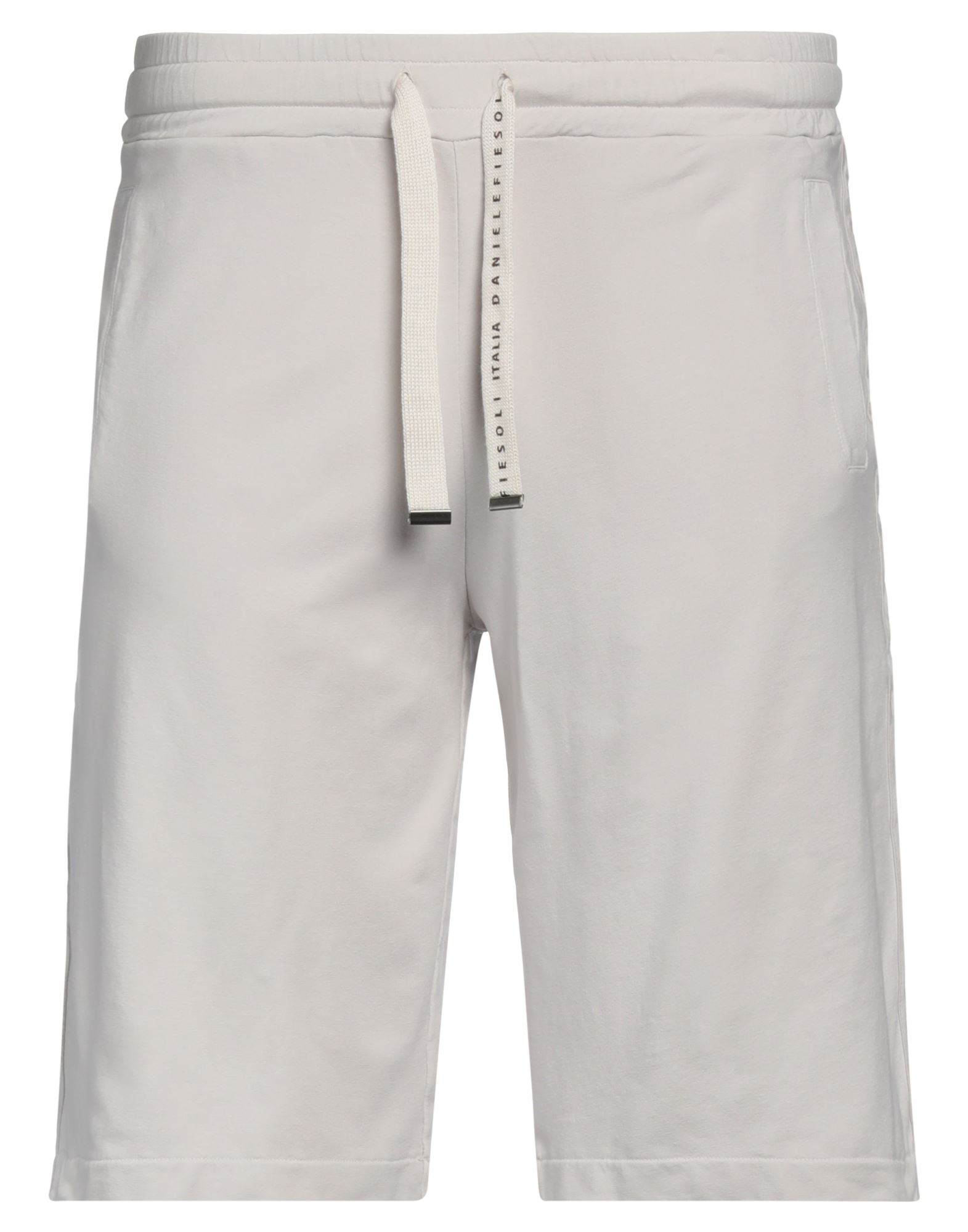 Shop Daniele Fiesoli Man Shorts & Bermuda Shorts Light Grey Size Xxl Cotton, Elastane