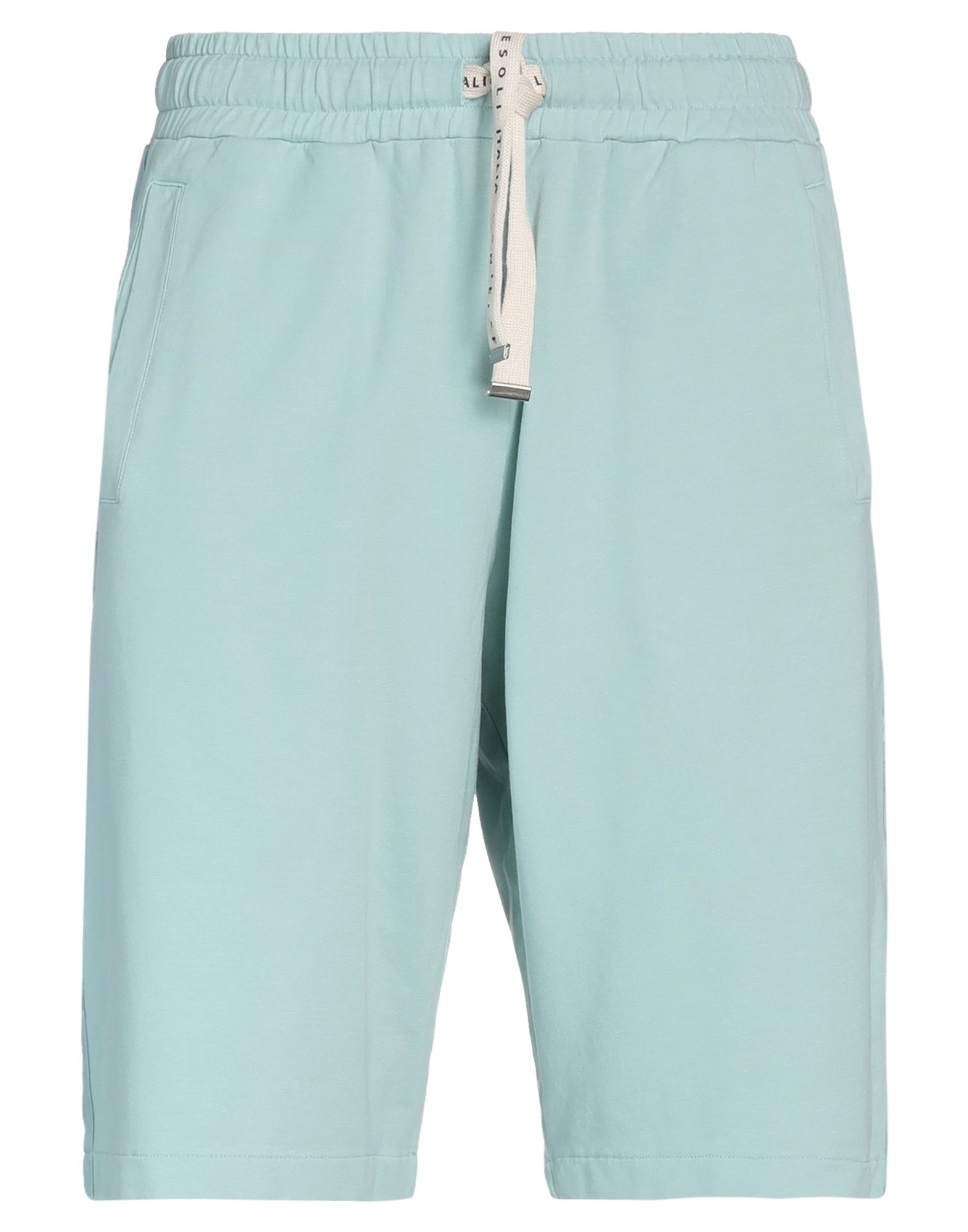 Daniele Fiesoli Man Shorts & Bermuda Shorts Turquoise Size L Cotton, Elastane In Blue
