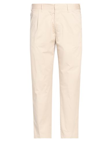 The Gigi Man Pants Beige Size 38 Cotton, Elastane In Neutral