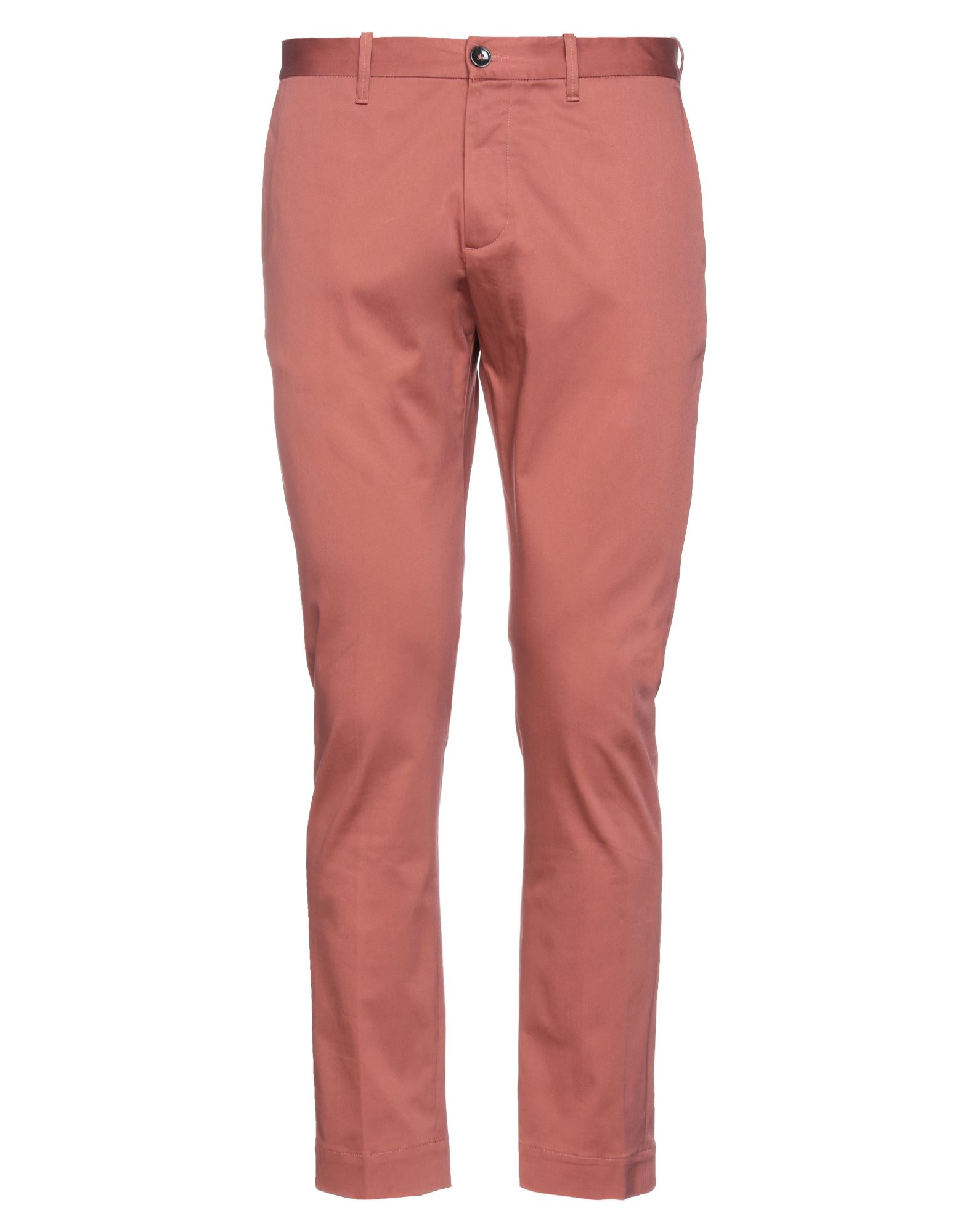 Shop Nine:inthe:morning Nine In The Morning Man Pants Rust Size 32 Cotton, Elastane In Red
