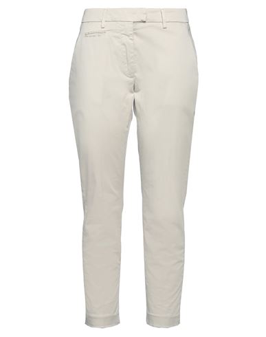 Shop Dondup Woman Pants Cream Size 30 Cotton, Elastane In White