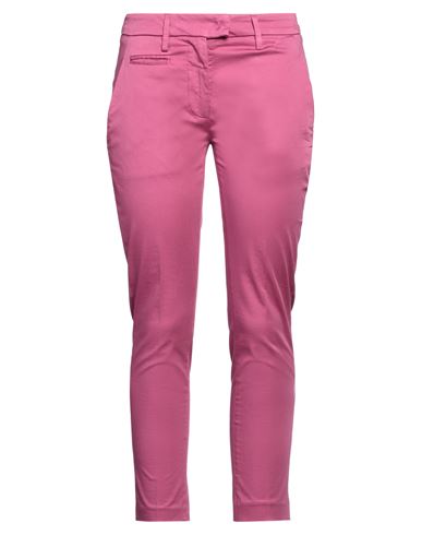 Dondup Woman Pants Fuchsia Size 27 Cotton, Elastane In Pink