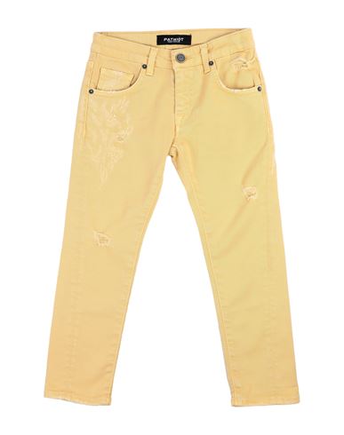 Shop Patriòt Toddler Boy Pants Ocher Size 6 Cotton, Elastane In Yellow