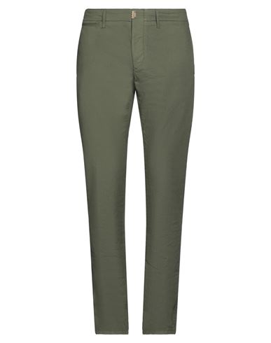 INCOTEX INCOTEX MAN PANTS DARK GREEN SIZE 34 COTTON, ELASTANE