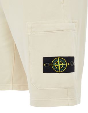 Beige stone island on sale shorts