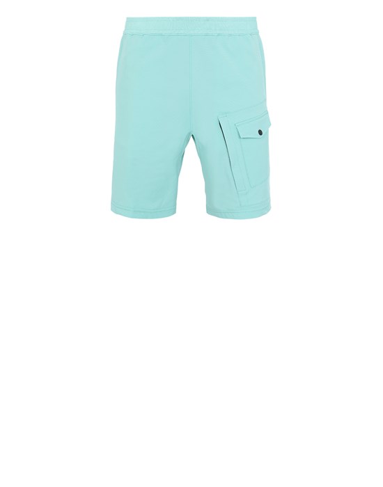  STONE ISLAND L15X4 STONE ISLAND MARINA<br>TWO WAYS STRETCH RECYCLED NYLON TWIL Bermuda shorts Man Aqua