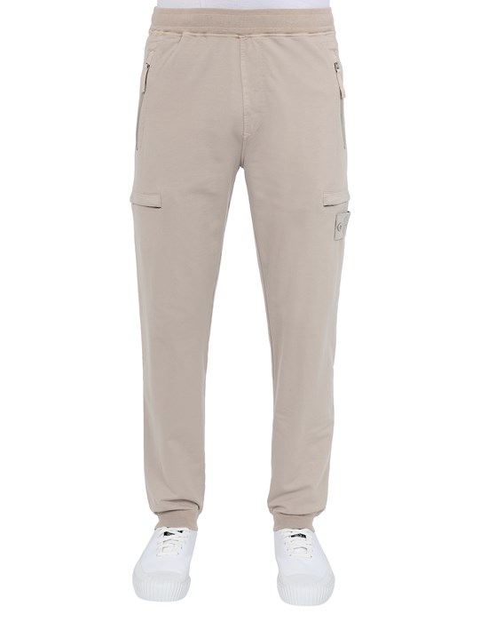 Sold out - STONE ISLAND 655F3 GHOST PIECE_COTTON STRETCH FLEECE  Pantalons sweat Homme Beige
