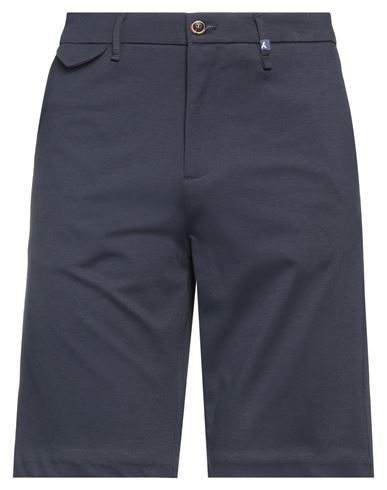 Myths Man Shorts & Bermuda Shorts Navy Blue Size 36 Viscose, Polyamide, Elastane