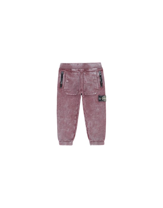 Fleece Trousers Man 60941 DUST COLOUR Front STONE ISLAND BABY