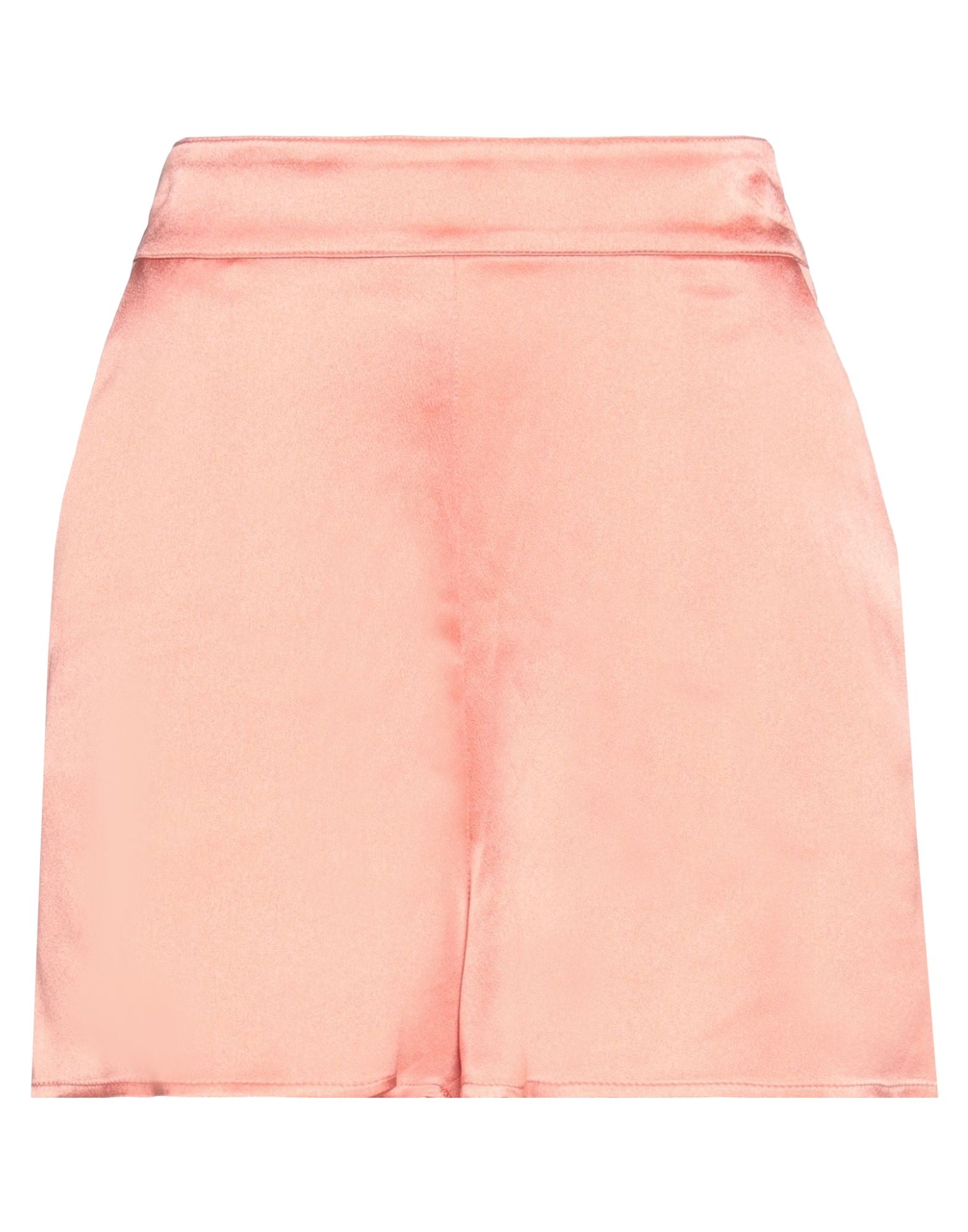 Atos Lombardini Woman Shorts & Bermuda Shorts Salmon Pink Size 8 Acetate, Silk