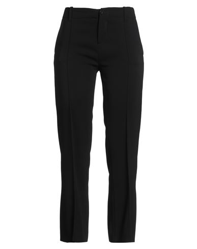 Alysi Woman Pants Black Size 2 Viscose, Elastane In Black