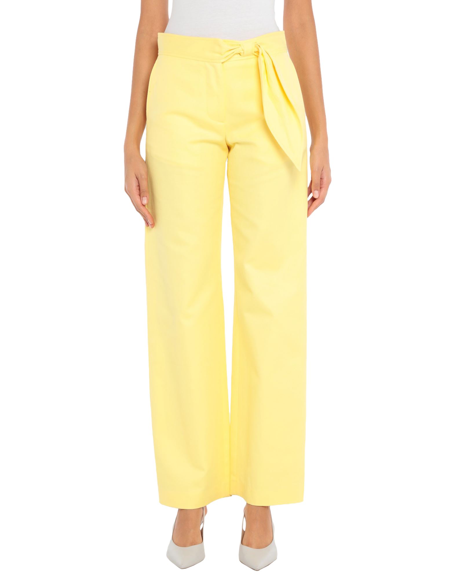 Msgm Pants In Yellow