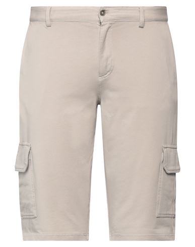 Alpha Studio Man Shorts & Bermuda Shorts Grey Size 36 Cotton, Elastane