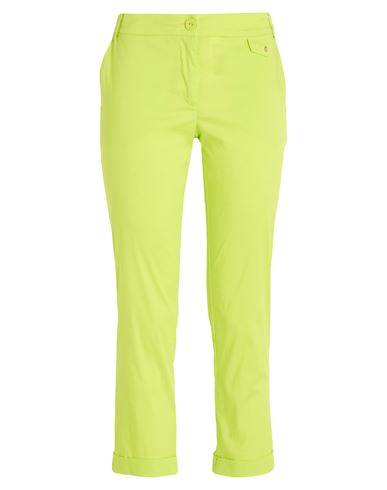Patrizia Pepe Woman Pants Lime Green Size 4 Cotton, Polyamide, Elastane In Yellow