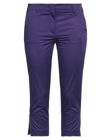 Mauro Grifoni Grifoni Woman Cropped Pants Purple Size 4 Cotton, Elastane