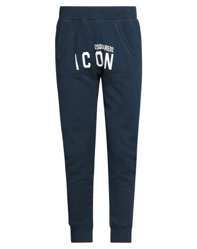 Dsquared2 Man Pants Navy Blue Size S Cotton, Elastane