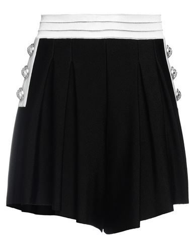 Balmain Woman Shorts & Bermuda Shorts Black Size 4 Viscose, Polyester