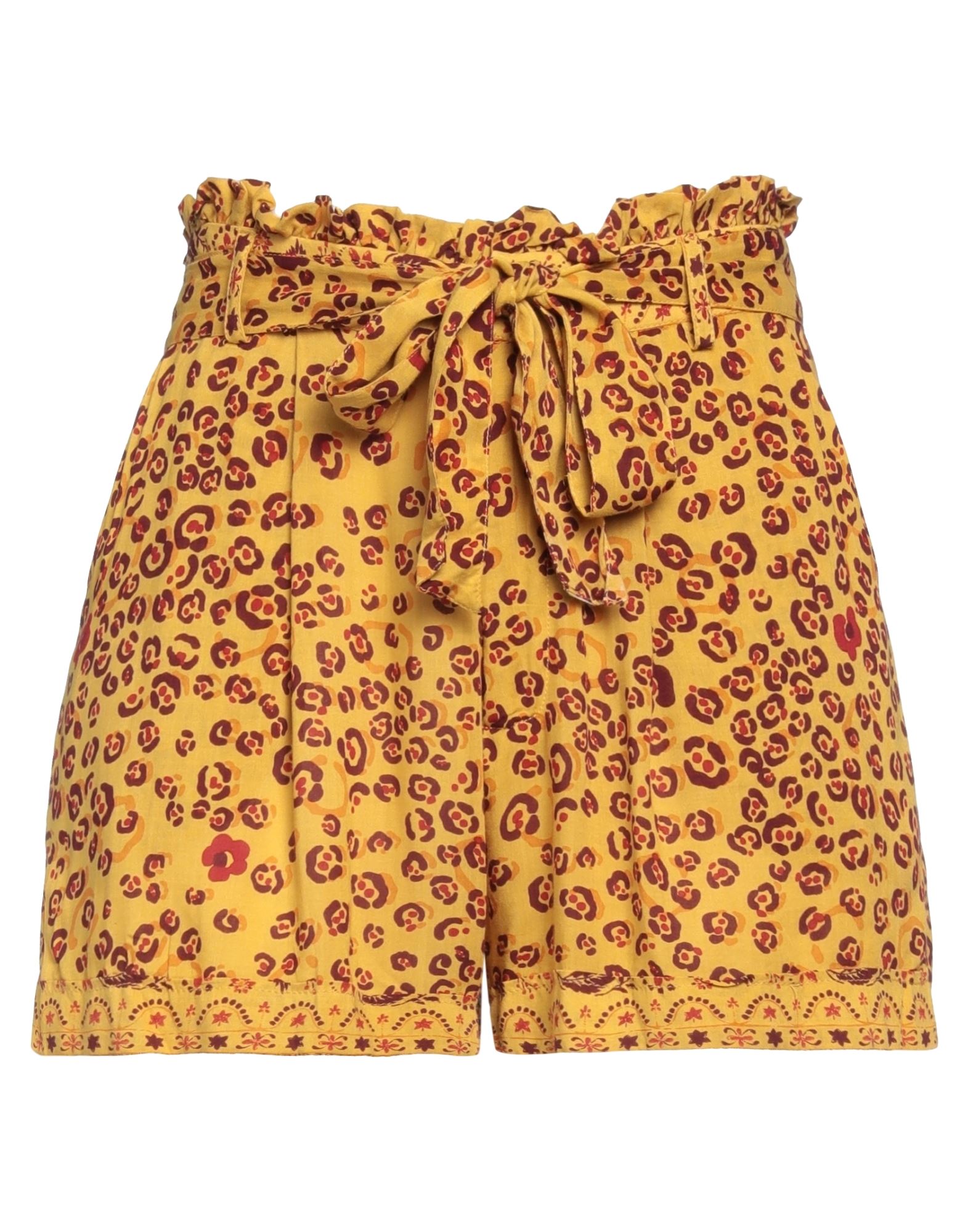 Poupette St Barth Woman Shorts & Bermuda Shorts Ocher Size M Viscose In Yellow