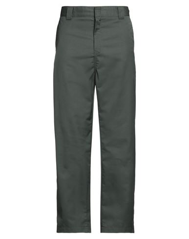 Carhartt Man Pants Dark Green Size 33 Polyester, Cotton