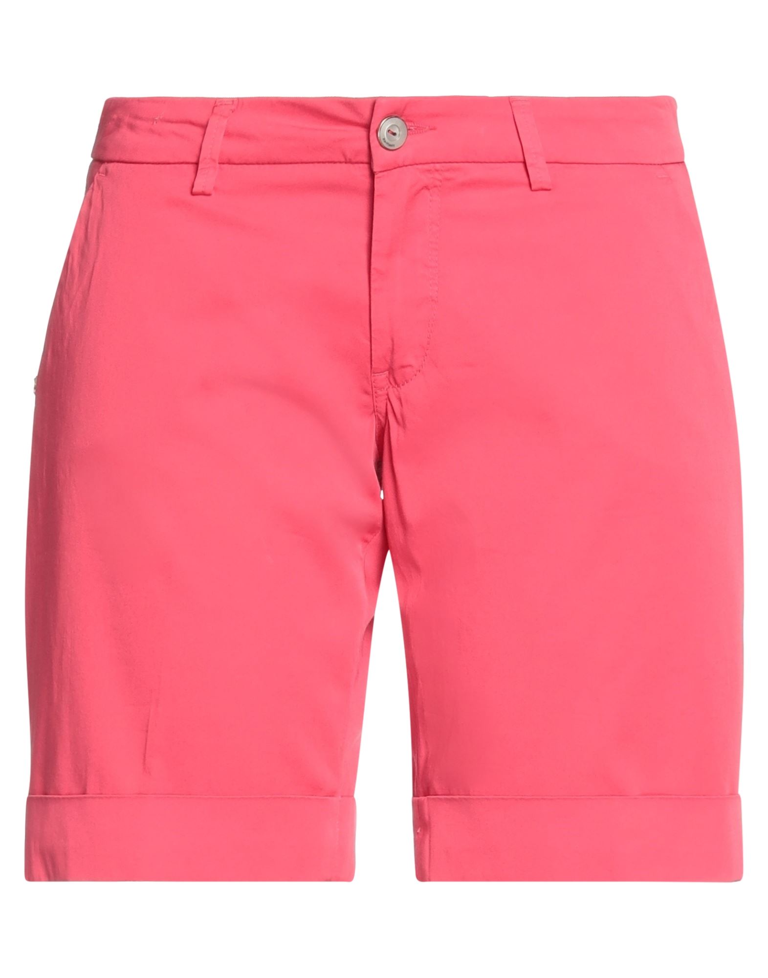 Re-hash Re_hash Woman Shorts & Bermuda Shorts Fuchsia Size 26 Cotton, Elastane In Pink
